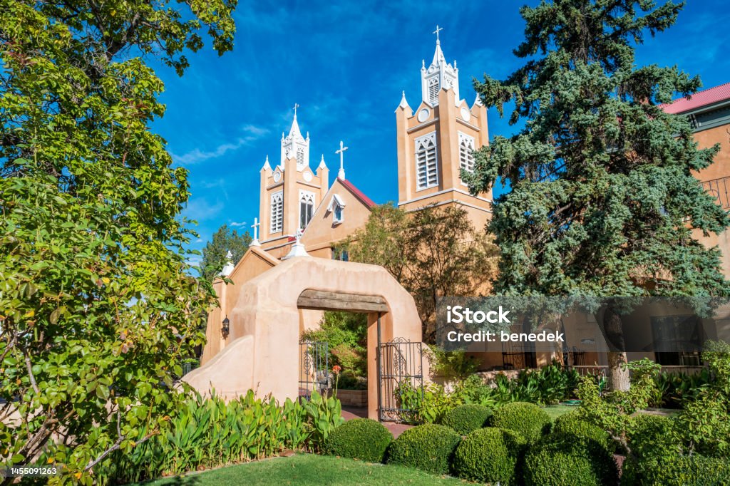 Albuquerque New Mexico USA San Felipe de Neri Church San Felipe de Neri Church in Albuquerque, New Mexico, USA. Albuquerque - New Mexico Stock Photo