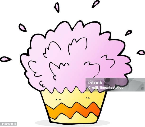Exploding Cakes Drawing Cartoon Exploding Cupcake Stock Illustration - Download Image Now - Art ...