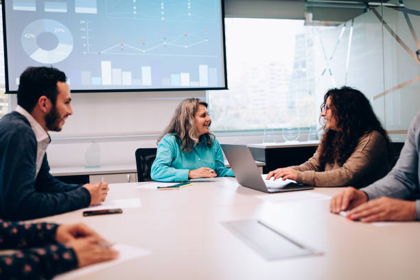 istock Business meeting at the office 1455098639