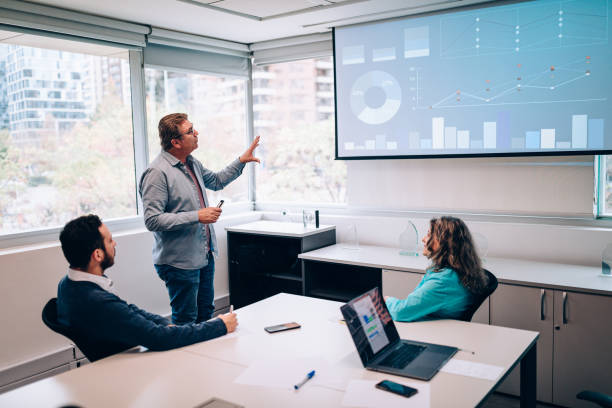 istock Business meeting presentation 1455099259