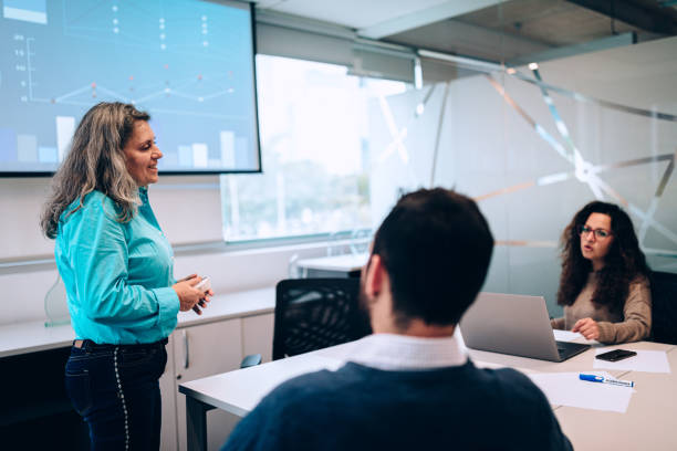 istock Business meeting presentation 1455099271