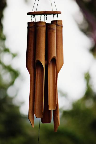 istock Vertical closeup shot of bamboo bells 1455105094