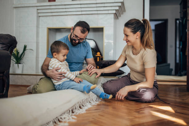 istock Family moves into a new home 1455110175