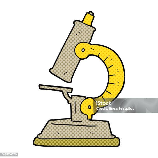 Cartoon Hand Microscope Freehand Drawn Cartoon Microscope Stock Illustration - Download Image ...