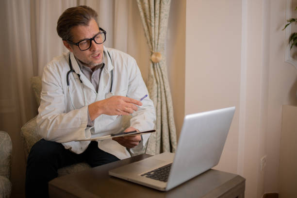istock Doctor on a video call with a patient 1455112700