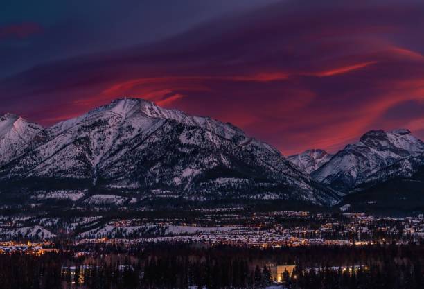 istock Winter Sunrise Over Canmore Mountains 1455114370