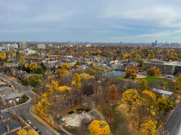 istock Neighborhood during autumn. 1455120184