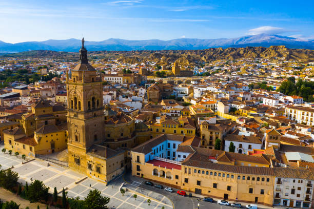istock View from drone of spanish city Guadix 1455124358