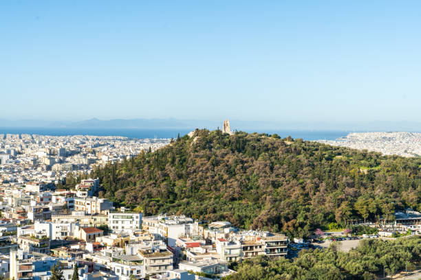 istock Beautiful white architecture of Athens , Greece 1455133667
