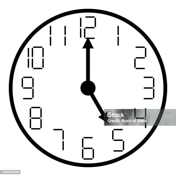 Clock Face Stock Illustration - Download Image Now - Checking the Time ...