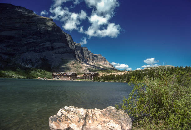 Glacier NP - View Across Swiftcurrent Lake - 1989