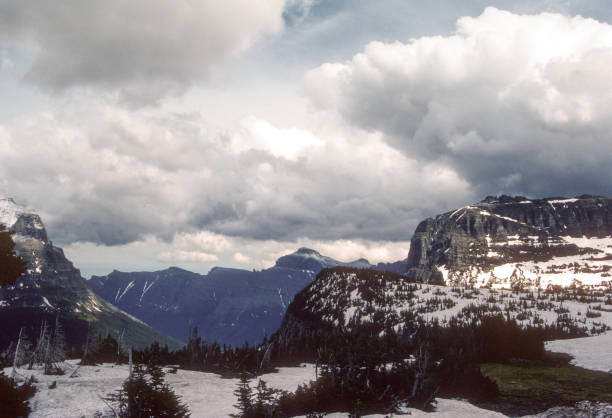 istock Glacier NP - Going to the Sun Road - Sun & Snow on Logan Pass - 1989 1455144719