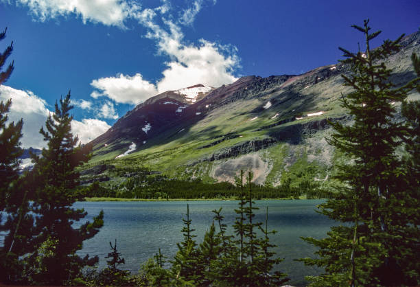 istock Glacier NP - Swiftcurrent Lake & Mountain - 1989 1455144907