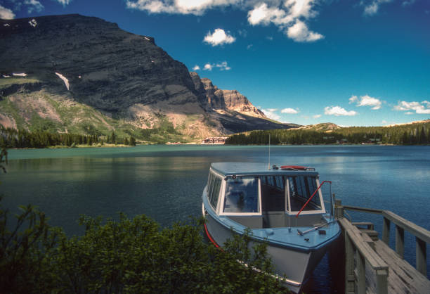 Glacier NP - Boat at Swiftcurrent - 1989