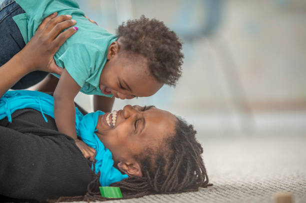 istock Mother and Son Laying Down 1455147082