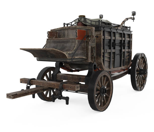 istock Wooden Carriage Isolated 1455149686