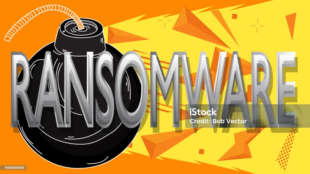 Stock Images Ransomware Ransomware Text With Black Bomb Cartoon Vector Illutration Stock ...