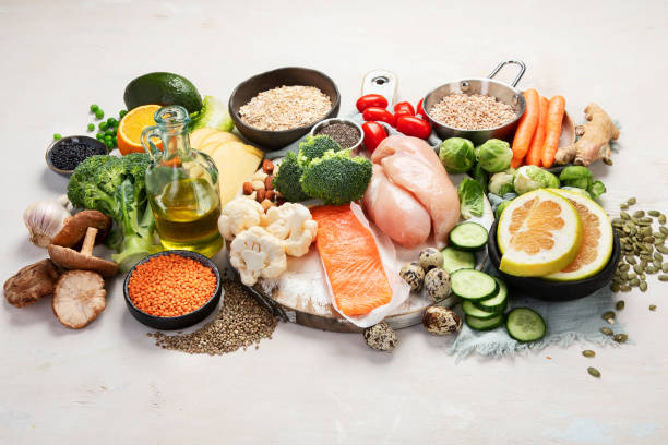 istock Selection of healthy food. 1455161516