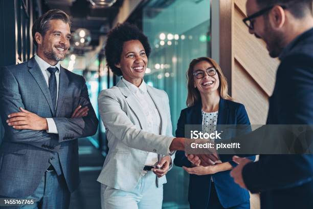 Meeting The New Business Partner Stock Photo - Download Image Now - Business, Handshake, Partnership - Teamwork