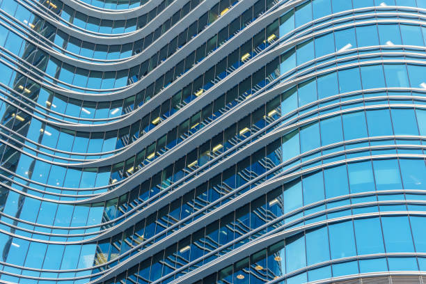 istock Exterior of modern architecture. Building abstract background 1455168749