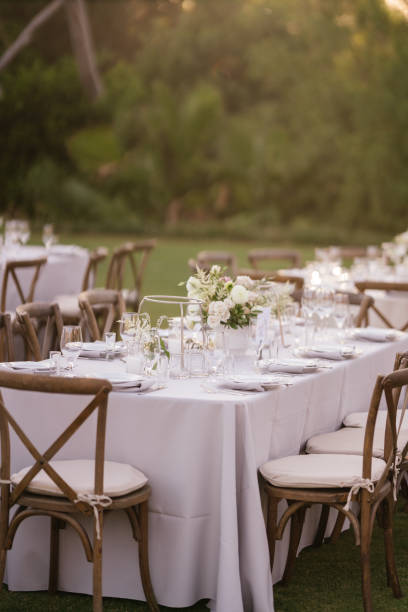 istock Outdoor catering dinner at the wedding 1455169653