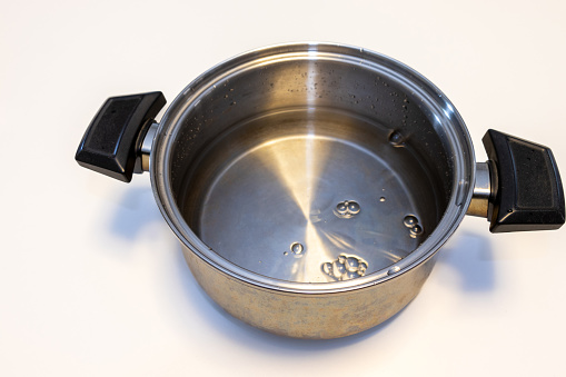 Cooking pan, saucepan on the white background