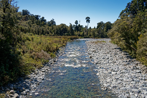 Rapids in Rio Corobici in Costa Rica.