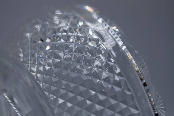 istock Macro texture background of shimmering lead crystal glass 1455180295