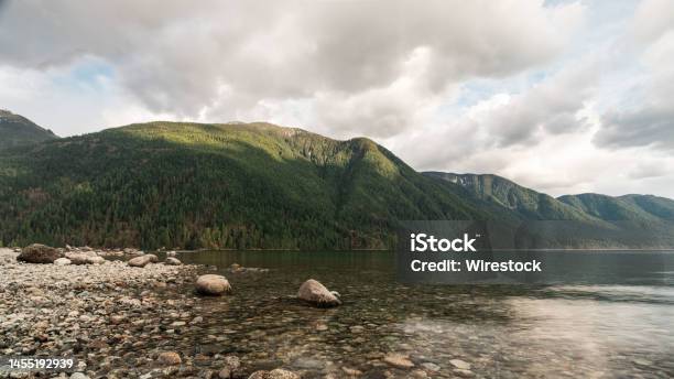 Wide Landscape Of Alouette Lake Golden Ears Provincial Park British Columbia Stock Photo - Download Image Now