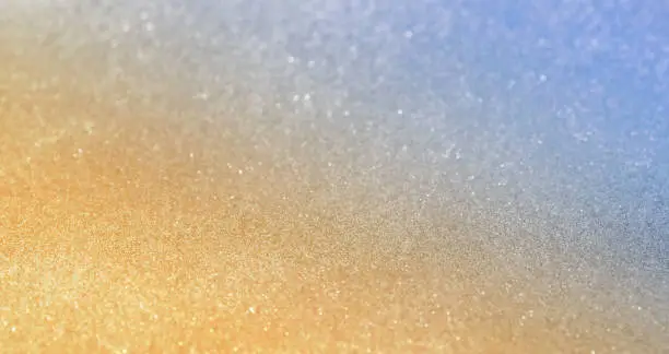 Fancy golden blue glitter gradient sparkle background