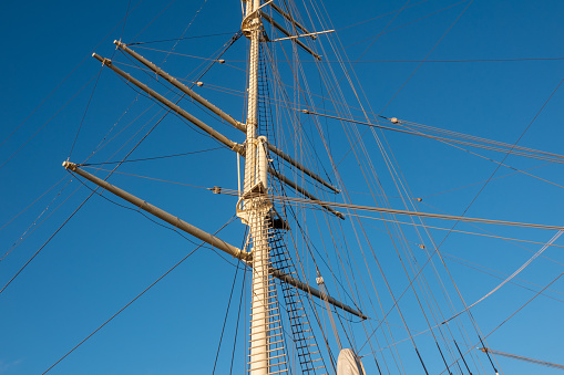 KIEL, GERMANY - JUNE 5, 2022: German Navy school ship Gorch Fock