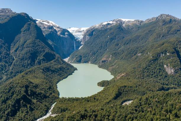 istock Beautiful view of a lake surrounded by mountains 1455198700