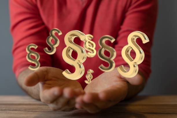istock Person's hands with illustrative paragraph icons floating above hands. Concept of communication. 1455202940