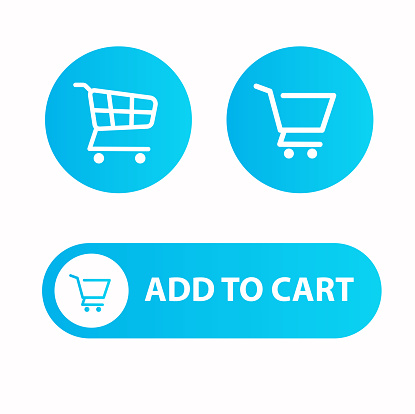 istock Cart icon for website. Add to cart button Shopping cart icon Flat design stock illustration 1455203416