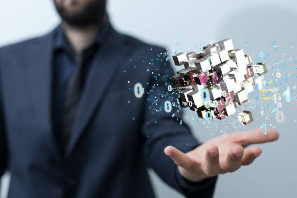 istock 3d rendering of data internet infrastructure as a concept with a background of a man in a suit 1455210636