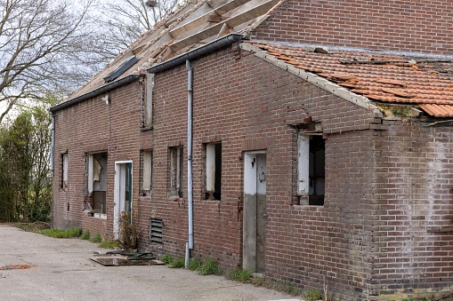 An old abandoned and ransacked house in the Netherlands