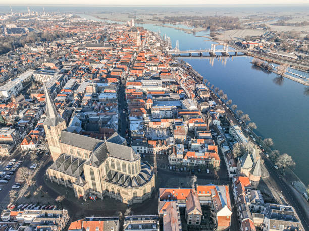 istock Kampen cold winter morning seen from above 1455228378