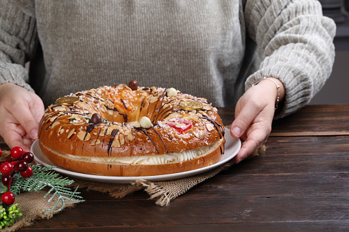 Spanish traditional Epiphany Cake