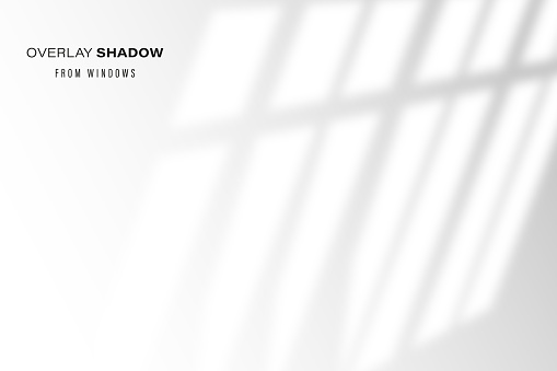 Shadow overlay effect of room window pane