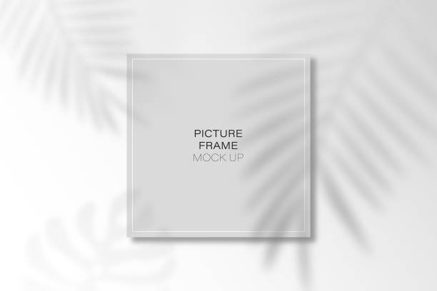 stockillustraties, clipart, cartoons en iconen met shadow silhouette effect on template - slagschaduw