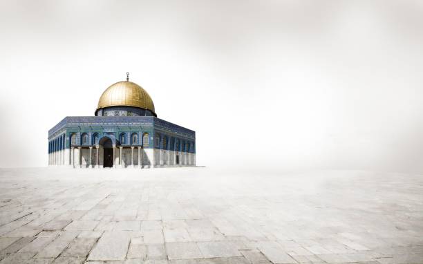 Long exposure of Al-Aqsa (Dome of the Rock) mosque