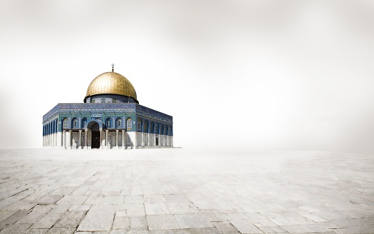 A long exposure of Al-Aqsa (Dome of the Rock) mosque