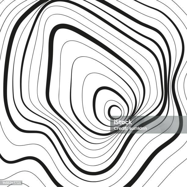Distorted Wave Texture Distorted Wave Monochrome Texture Stock Illustration - Download Image ...