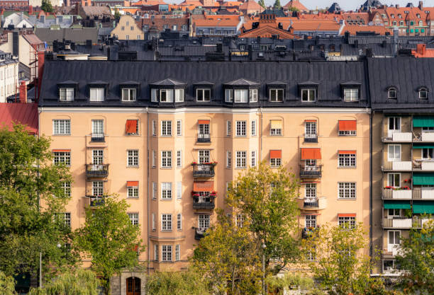 istock Traditional European apartment block 1455245453