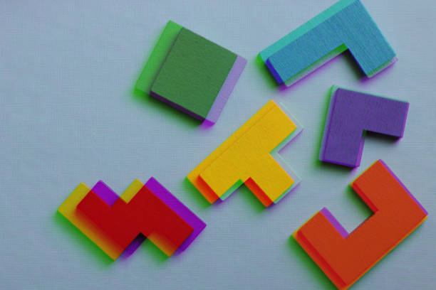 Wooden Geometric Shapes, Toy Blocks