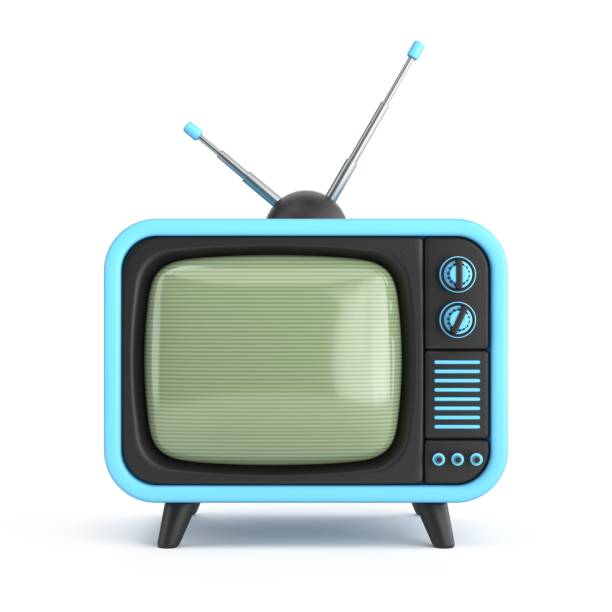 Vintage television TV 3D