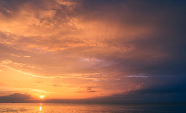 istock sunset sky in the evening over sea 1455262955