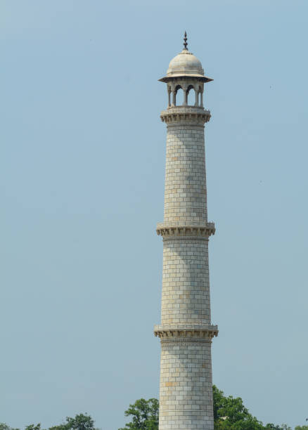 One of towers of Taj Mahal in Agra, India.