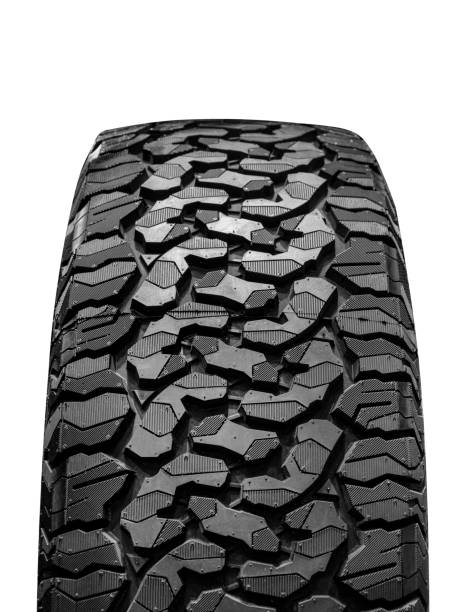 istock Off-road tire tread isolated on white background with clipping path 1455265667