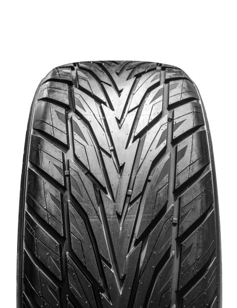 istock On-road tire tread isolated on white background with clipping path 1455266011